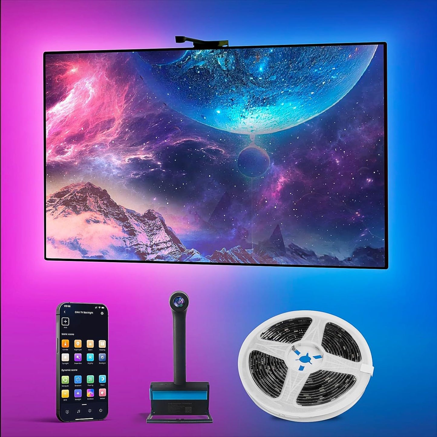 Ambilight 55"-Plongez dans vos films et jeux