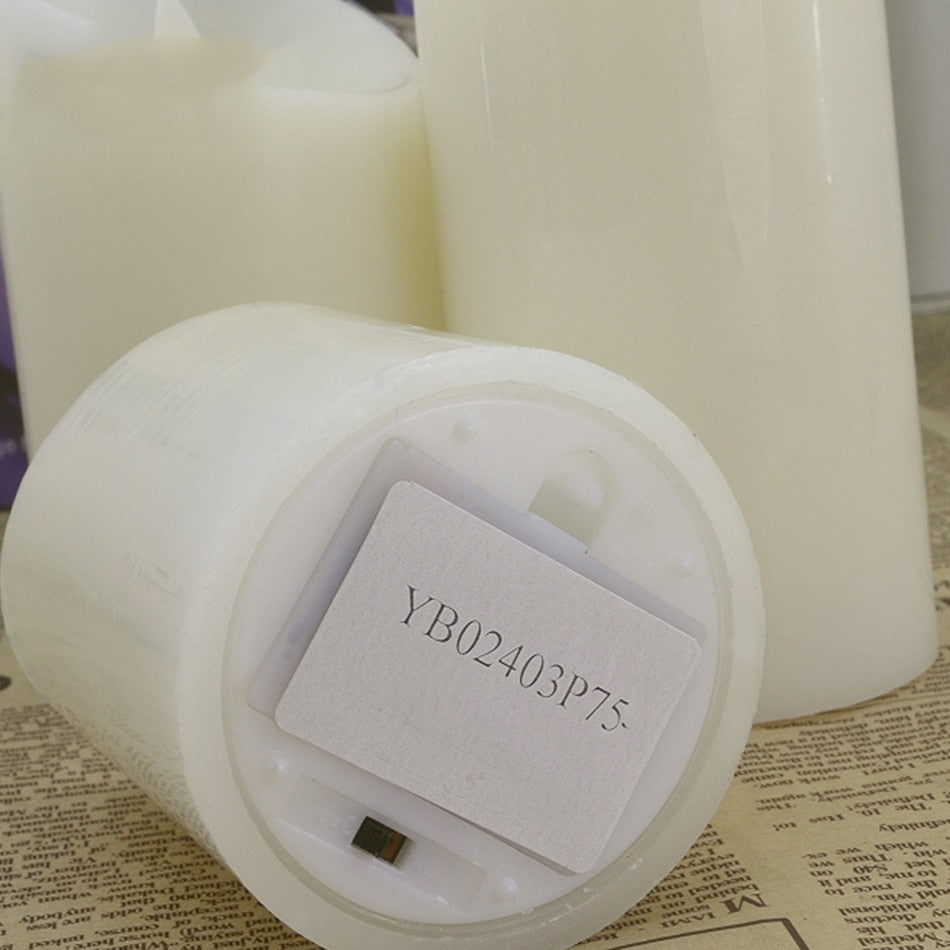 Bougie LED sans flamme avec télécommande- Décoration lumineuse à pile